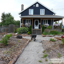 Front Yard Garden - How to landscape a front yard garden without lawn
