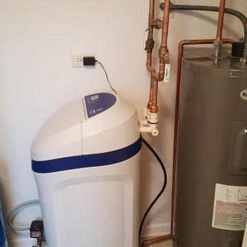 Utility closet in laundry room
