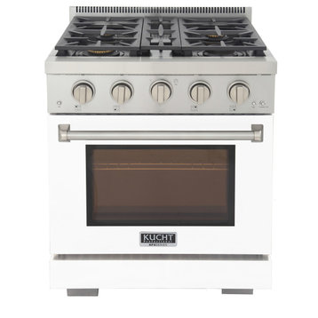 Professional 30" 4.2 cu.ft. Range, Convection Oven, White, Natural Gas