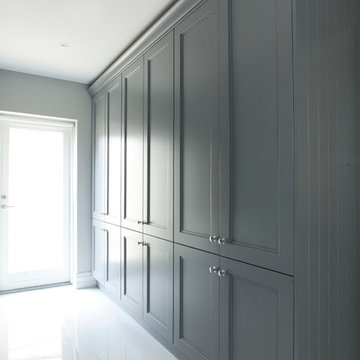 Stepped shaker handpainted kitchen - Foxrock