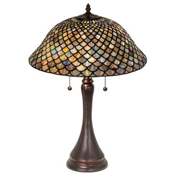 23H Tiffany Fishscale Table Lamp