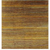 Gold 8' Square Super Savannah Gabbeh Handmade Wool & Silk Rug - Q22197 ...