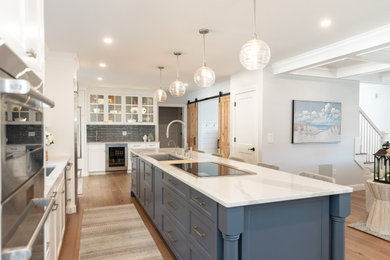 Beach style kitchen photo in Other