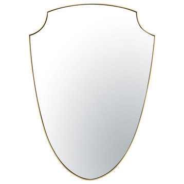 Shield Your Eyes Wall Mirror, Gold