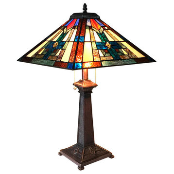 Taite 2-Light Mission Table Lamp 16"