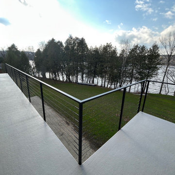 Indoor and outdoor cable railing project in Quebec, Canada