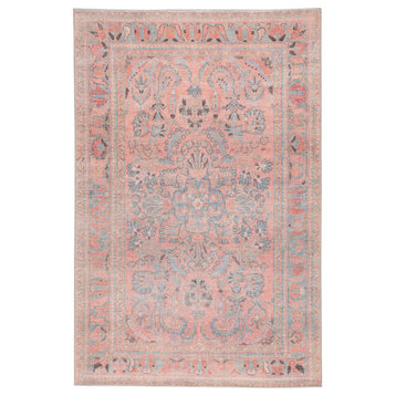 Jaipur Kindred Pippa Knd07 Traditional Rug, Pink and Light Blue, 6'0"x9'0"
