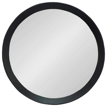 Porthole Wall Mirror, Black