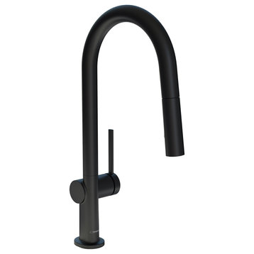 Hansgrohe 72846 Talis N 1.75 GPM 1 Hole Pull Down Kitchen Faucet - Matte Black