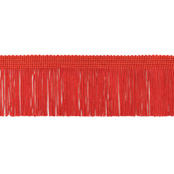 Chainette Fringe Trim, Style# CF02, Color# E6 - Cherry Red [11 Yards]