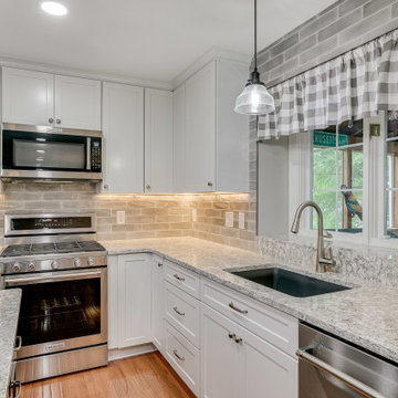 Transitional Two-Finish Kitchen Design Sterling, VA