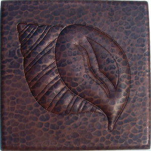 Fine Crafts Imports Lizard Hammered Copper Tile