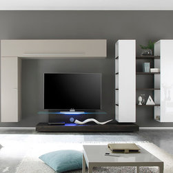 LC Mobili Modern Wall Unit Line 2-3 - $1,659.00 - Entertainment Centers And Tv Stands