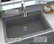 Karran QT-812 Top Mount 33" Single Bowl Quartz Sink, Grey With Faucet