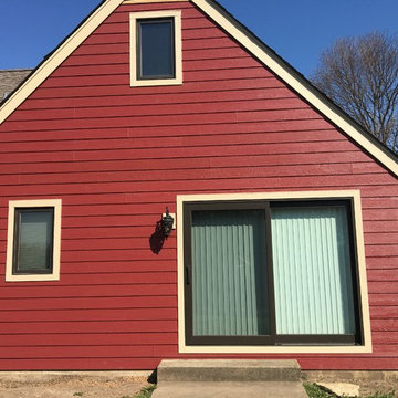 LP Diamond Kote siding, soffit /fascia. Windows trim, oversized aluminum gutters