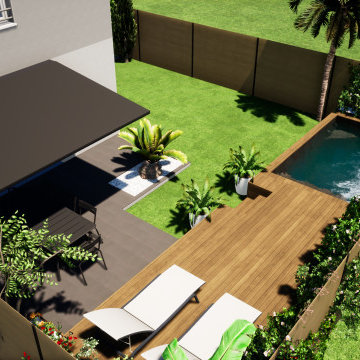 Projet OP - Piscine semi enterrée