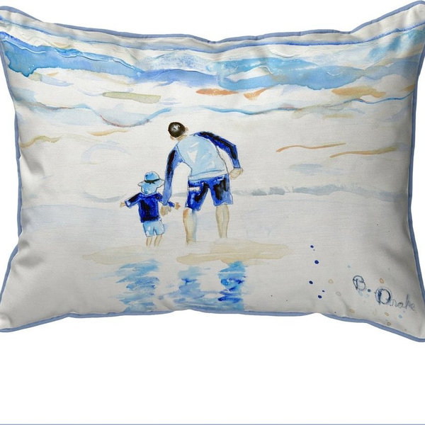 Betsy Drake Facing the Waves Small Indoor/Outdoor Pillow 11x14