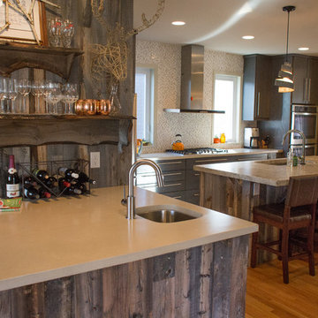 Modern Lodge by Rethink Renovations