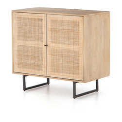 Audrey Woven 2 Door Small Cabinet 35" - Accent Chests And Cabinets