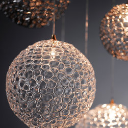 Mod, Blown Glass Dining Room Chandelier - Lighting
