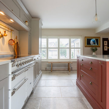 Red Island Kitchen - Provence Crema Porcelain Tiles