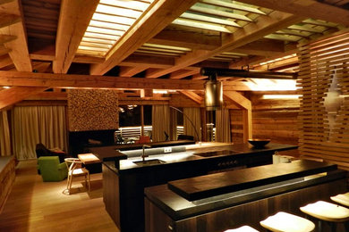 Réalisation d'une maison chalet.