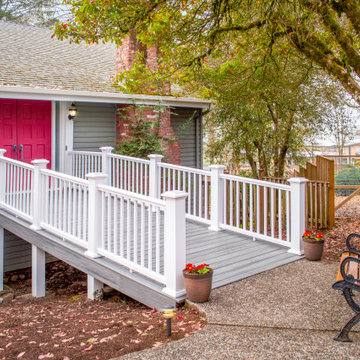 Trex Entry Bridge with TimberTech Handrails