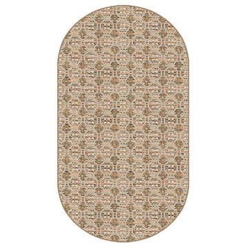 Pelican Island Rugs In/Out Door Carpet, Cinnamon Oval 8'x11'