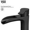 VIGO Peony Handmade Matte Stone Vessel Sink Set With Vessel Faucet