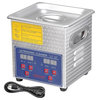 Stainless Steel Ultrasonic Cleaner Heater Timer Jewelry Glasses Lab Home, 2L