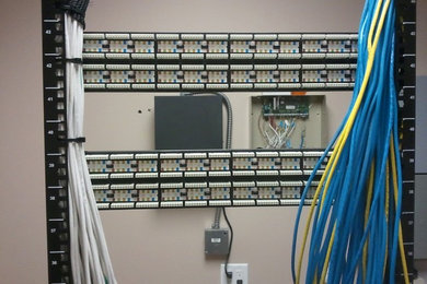 Network and phone rack wiring , and Ballroom area