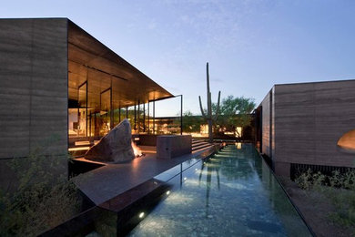 Inspiration for a modern home design remodel in Phoenix