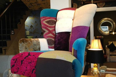 Eclectic Fabric Bespoke Upholstered Armchair