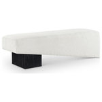 Meridian Furniture - Alora Upholstered Bench, Cream, Black Finish - Indulge in the allure of the Cream Fabric Alora Bench by Meridian Furniture. Its captivating design and luxurious Cream Fabric elevate any space with effortless elegance. Crafted with precision and durability in mind, this stunning piece becomes the focal point of gatherings, fostering moments of connection and warmth. Embrace sophistication and style with the Alora Bench, a testament to exquisite taste and timeless beauty.