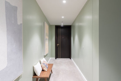 Inspiration for a modern hallway remodel in London