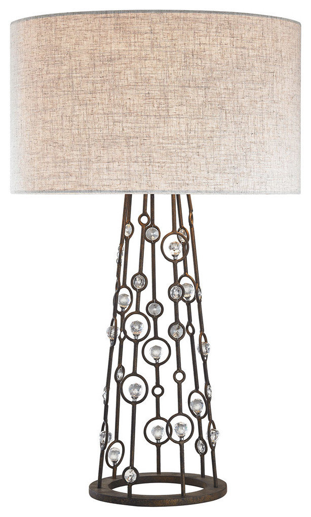 Dimond Lighting Boheme 2-Light Table Lamp, Burnley Bronze ...