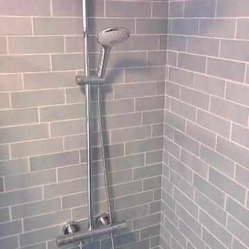 Handmade Ceramic Tile Shower in Glen Park, San Francisco