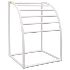 Evideco 4-Bars 17.7 in. W Free Standing Bath Towel Ladder Wall