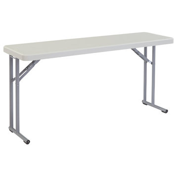 NPS 18"x60" Heavy Duty Seminar Folding Table, Speckled Gray