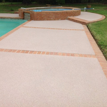 pools before and after with our Quarts Polymer Concrete Coating