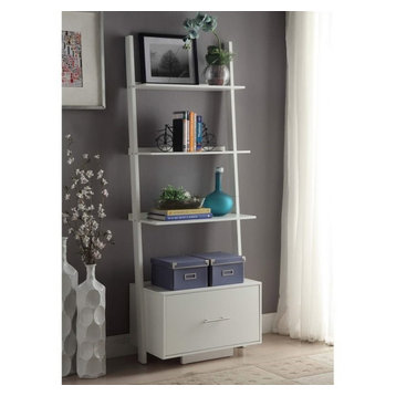 The 15 Best Bookcases With Drawers For, Monarch Specialties Ladder Bookcase With Storage Drawers Underneath