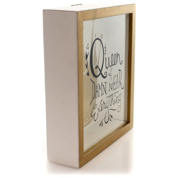 Home Queen Shadow Box Wood Royal Everything 30249