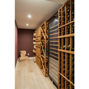 Custom Wood Wine Racks and Climate-Controlled Wine Cellar Display