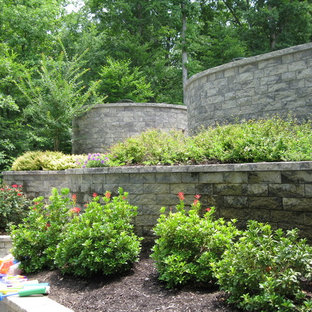 backyard retaining wall ideas houzz