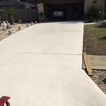 Stained Concrete: Driveway, Pool Deck, Patio, Sidewalks.