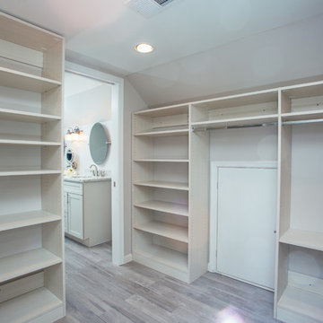 Elegant Master Bathroom & Closet in Previous Attic Space in Alexandria
