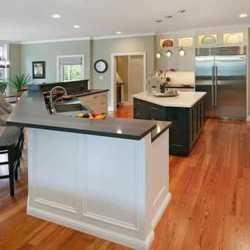 Diablo Transitional Main Floor Kitchen Remodel with Two-Tier Countertops