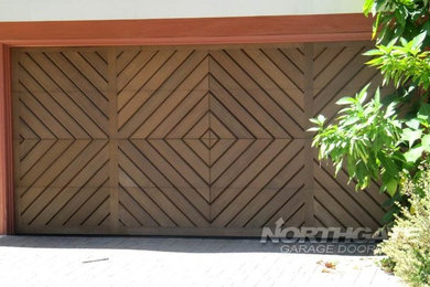 Custom Design - Cedar Garage Door