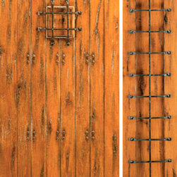 Entry Prehung Door with One Sidelite, Knotty Alder with Speakeasy - Front Doors