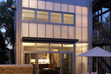 Example of a trendy exterior home design in Chicago